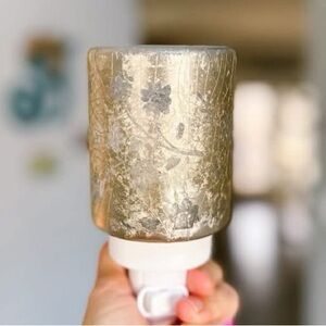 Scentsy SILVER STEM Mini Warmer wall plug-in NIB